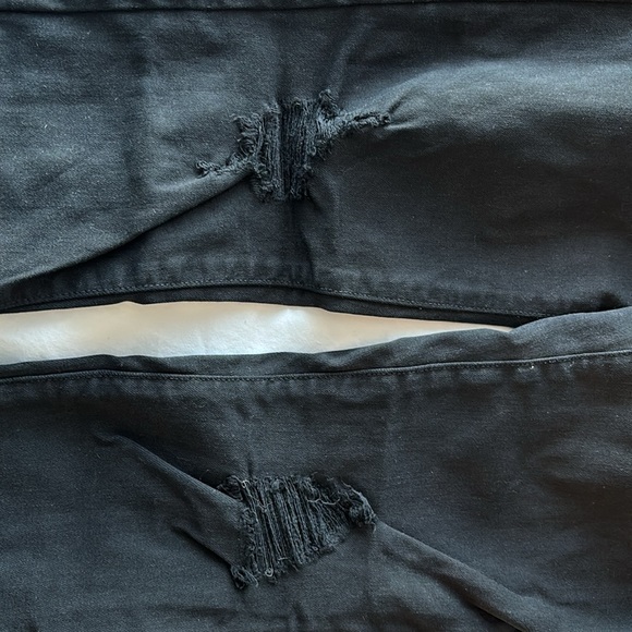 American Eagle Straight Leg Distressed Black Denim - Picture 5 of 5